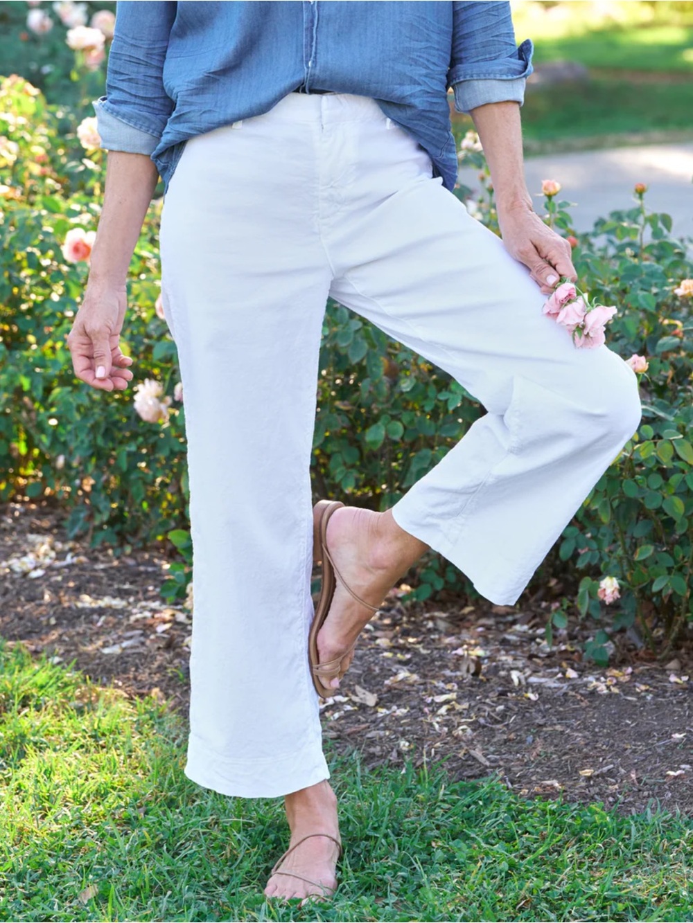 Frank & Eileen Wexford White Pants Size 10